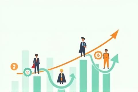 Graphic representing economic growth
