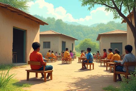 Image illustrating rural education setting